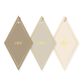 HARLEQUIN LATTE/MOCHA GIFT TAG PACK OF 6