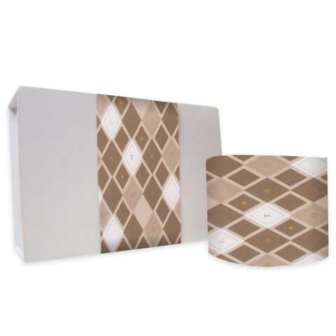 SKINNY WRAP HARLEQUIN LATTE/MOCHA 80gsm