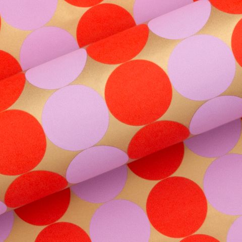 BAUBLES LILAC/POPPY RED UNCOATED 80gsm