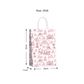 TWISTED HANDLE BAG CHRISTMAS TOILE RED
