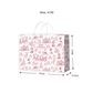 TWISTED HANDLE BAG CHRISTMAS TOILE RED