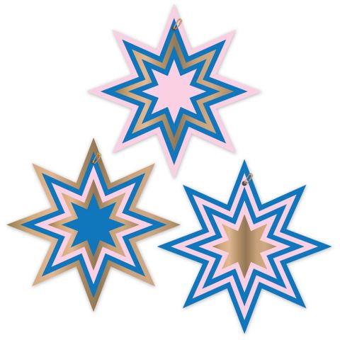 COSMIC PINK/ELECTRIC BLUE GIFT TAG
