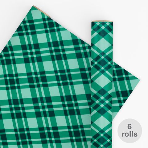 10M PAPER P10WPLDEG UNCOATED PLAID EVERGREEN 80gsm