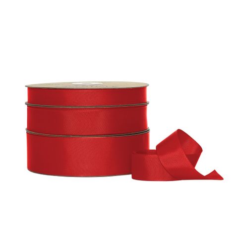 HOT GROSGRAIN SCARLET RED