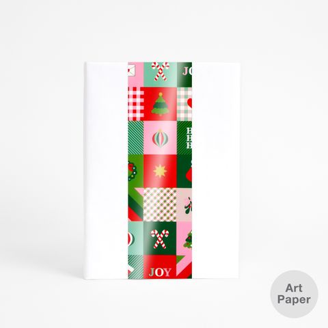 SKINNY WRAP JINGLE FESTIVE 80gsm (GLOSS) 80gsm 10cmX60M