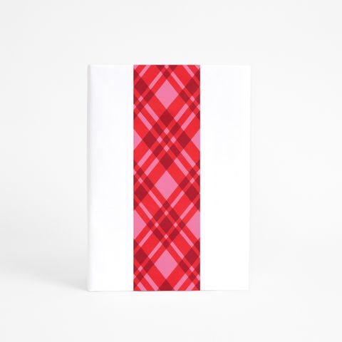 SKINNY WRAP PLAID BRIGHT PINK 80gsm 10cmX60M