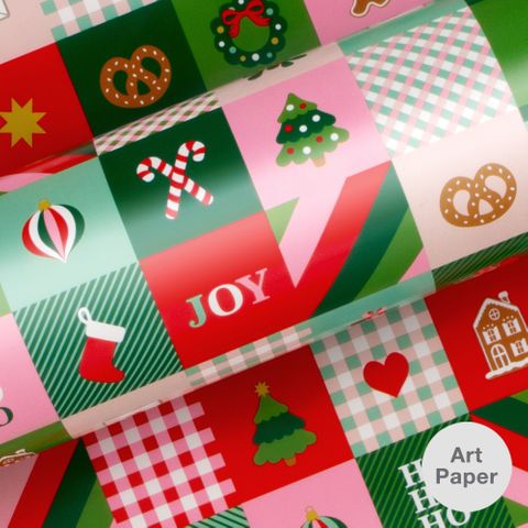 JINGLE FESTIVE 80gsm (GLOSS) 80gsm 60cmX60M