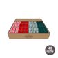 BOX GROSGRAIN STITCH & CANDY RED/GREEN RIBBON TRAY 25mmX3M 48ROLLS