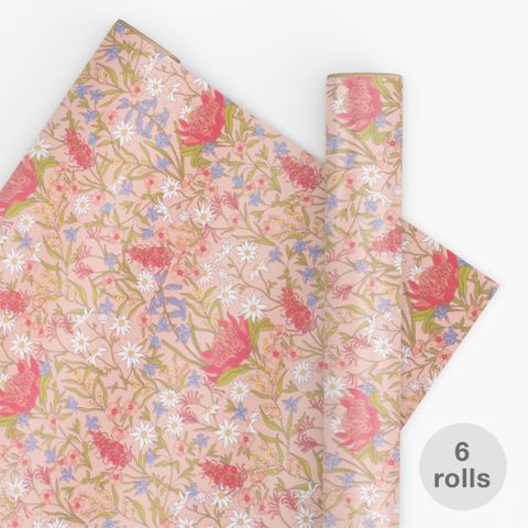 10M PAPER MATILDA FLORAL BLUSH ART PAPER (MATTE) 80gsm