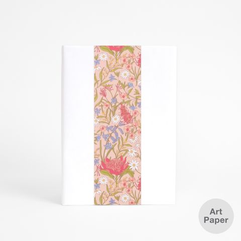 SKINNY WRAP MATILDA FLORAL BLUSH ART PAPER (MATTE) 80gsm