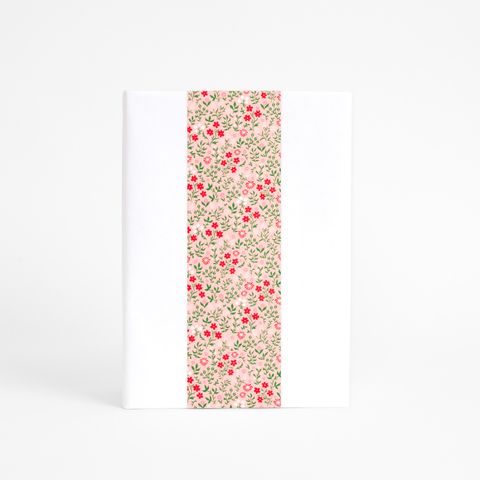 SKINNY WRAP WILDFLOWERS STRAWBERRY 80GSM 10cmX60M