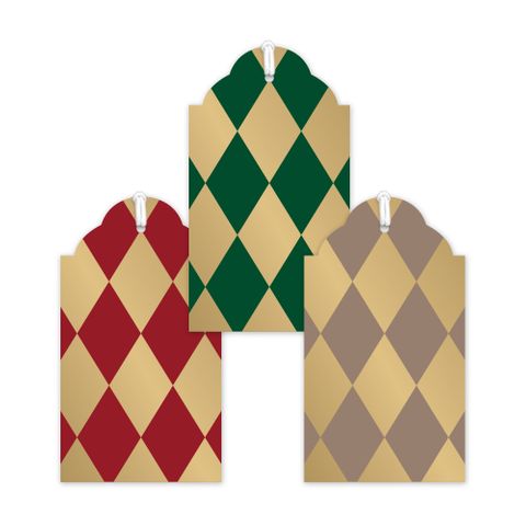 DIAMONDS MULTI GIFT TAG TRIO PACK OF 6