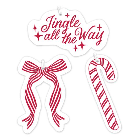 SWEET TREAT RED GIFT TAG TRIO PACK OF 6