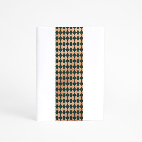 SKINNY WRAP DIAMONDS EVERGREEN/GOLD 80gsm