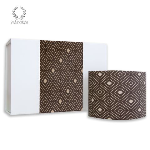 SKINNY WRAP TRIBAL DIAMONDS BROWN/TAUPE 80gsm