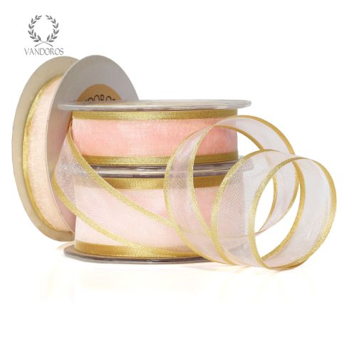 AN050-A005 PINK WIDE GOLD EDGE