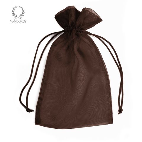 ORGANZA BAG BROWN