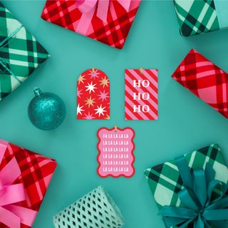 PLAID BRIGHT PINK & EVERGREEN