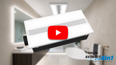 Extract Prime EC 4in1 Bathroom Heater, Fan, Light & Exhaust