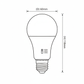 12w A60 3 CCT LED Lamp-E27