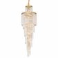Chanel-S-GD Spiral Chandelier - 400x1300