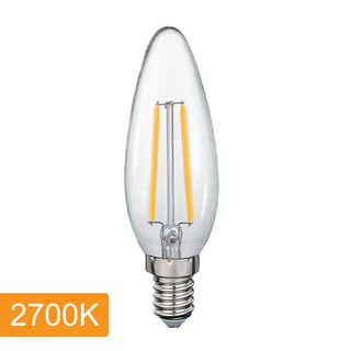 Candle C35 4w LED Filament - E14 - 2700K