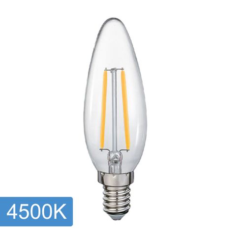 Candle C35 4w LED Filament - E14 - 4500K