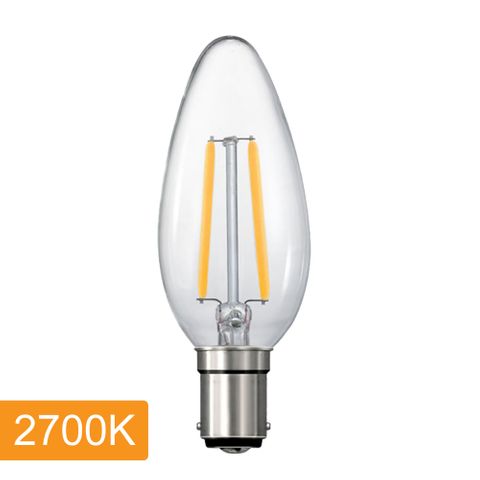 Candle C35 4w LED Filament - B15 - 2700K