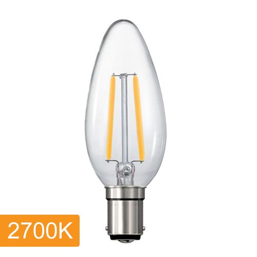 Candle C35 4w LED Filament - B15 - 2700K
