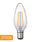 Candle C35 4w LED Filament - B15 - 2700K