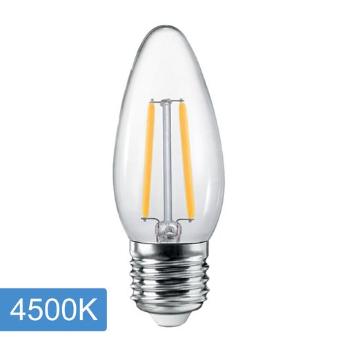 Candle C35 4w LED Filament - E27 - 4500K