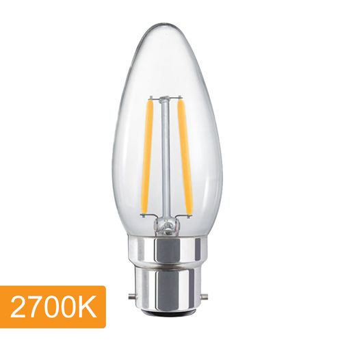 Candle C35 4w LED Filament - B22 - 2700K