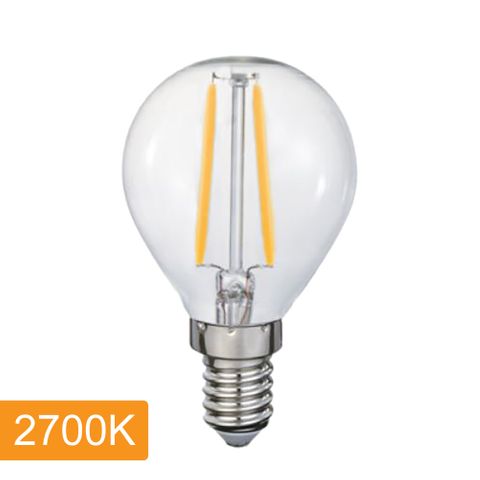 Fancy Round P45 4w LED Filament - E14 - 2700K