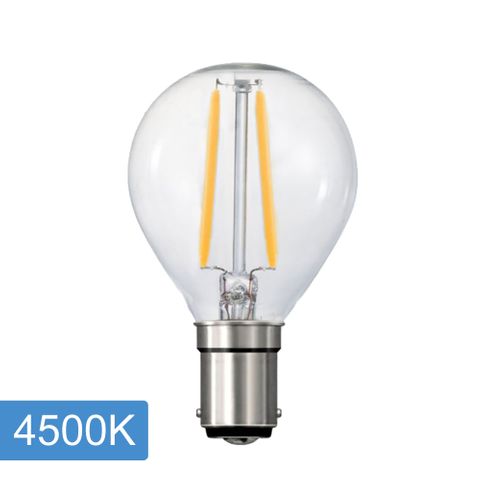 Fancy Round P45 4w LED Filament - B15 - 4500K