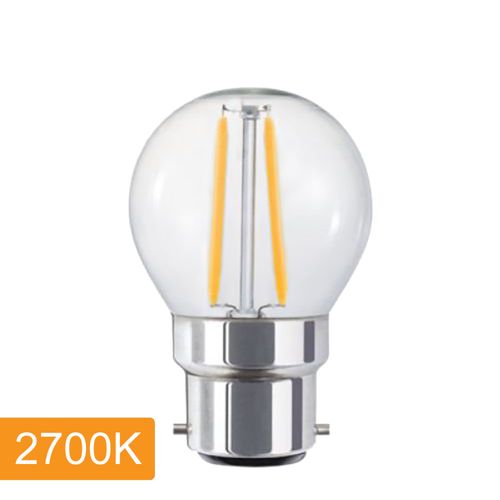 Fancy Round P45 4w LED Filament - B22 - 2700K