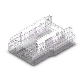 8mm Strip to Cable Connector - 25 Pack