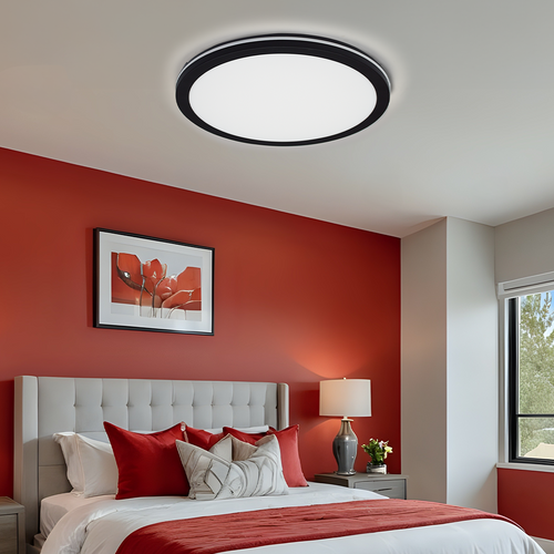 Hector-200 IP65 LED Ceiling Light - Black