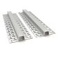 VCB014 Plasterboard Square Aluminium Profile with Diffuser - 1m