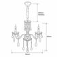 Bromley Crystal Chandelier - 3 Light
