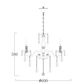 Bromley Crystal Chandelier  - 6 Light