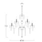 Bromley Crystal Chandelier  - 8-4 Light