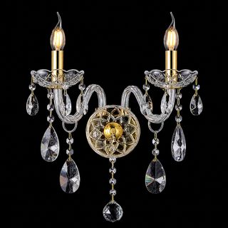 Bromley Crystal Wall Light - 2 Light
