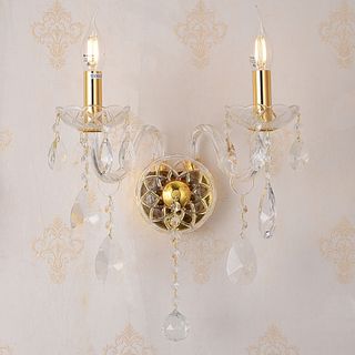 Bromley Crystal Wall Light - 2 Light