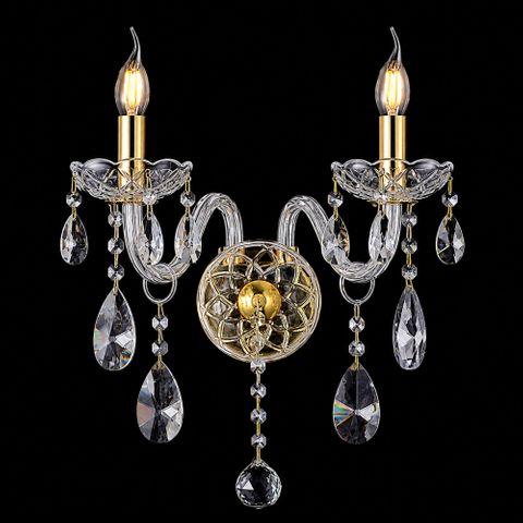 Bromley Crystal Wall Light - 2 Light