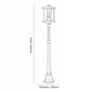 Barnet Exterior Post Light - Small - 1420mm