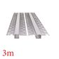 VCB002 Plasterboard Square Aluminium Profile with Diffuser - 3m
