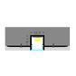 VCB002 Plasterboard Square Aluminium Profile with Diffuser - 3m