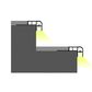 VCB021 Step Thread Aluminium Profile with Diffuser - 3m