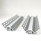 VCB024 Plasterboard Aluminium Corner Profile with Diffuser - 3m
