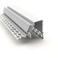 VCB051 Plasterboard Aluminium Corner Profile with Diffuser - 3m - White